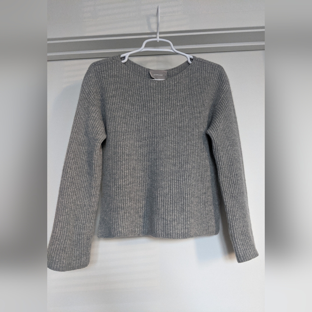 EVERLANE Gray Ribbed Women's Sweater